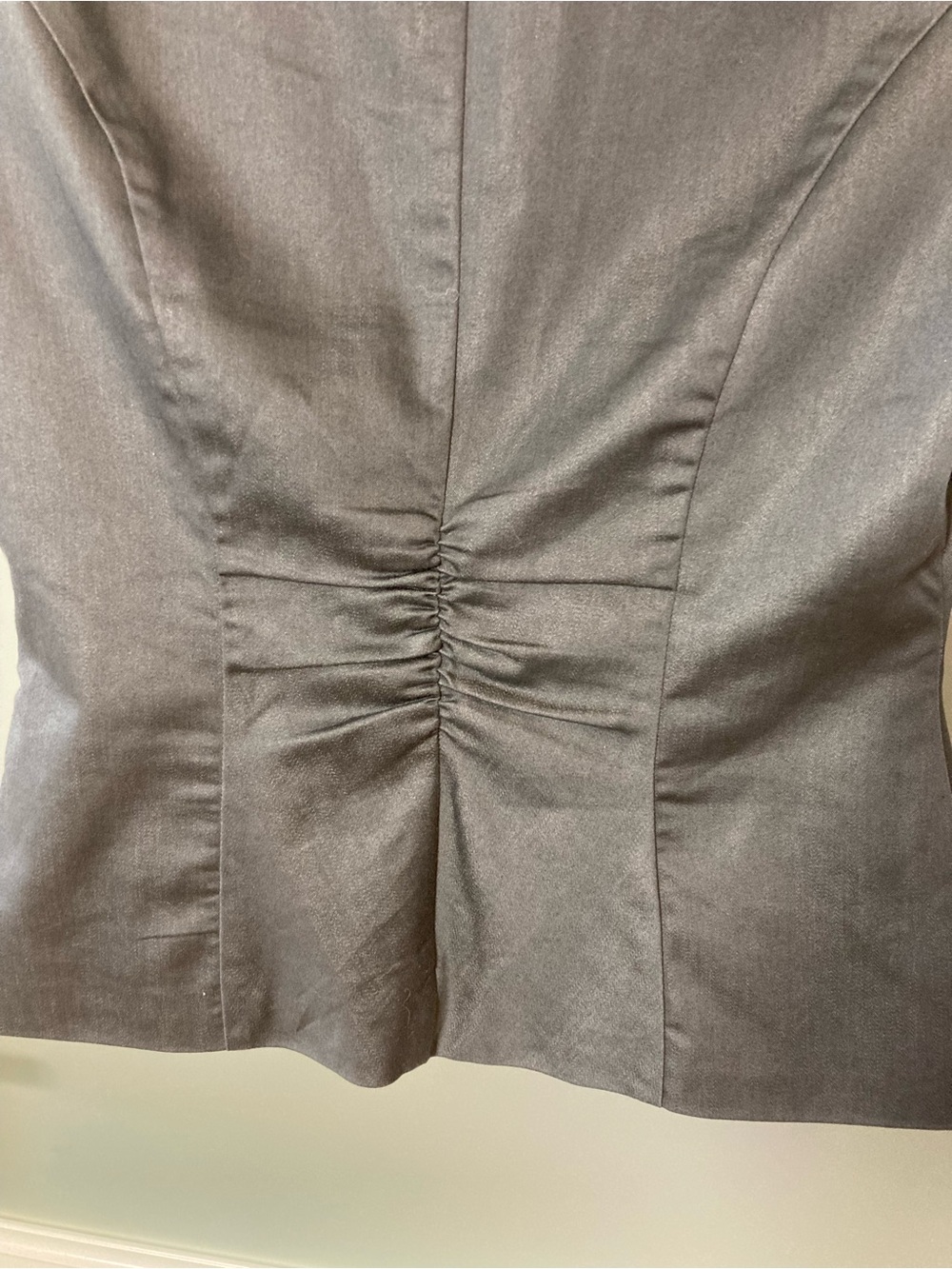 Stoosh Blazer - Fun Ruching Details - Silky Shiny Fabric - M - Y2K Vibes - Picture 9 of 14